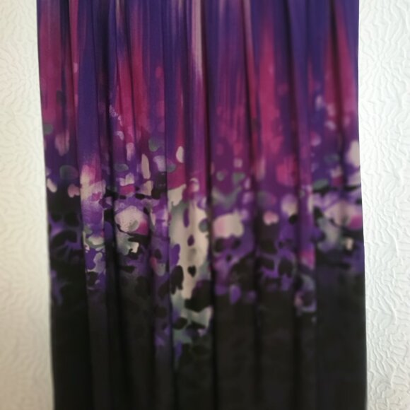 Dressbarn black and purple dress - Picture 5 of 9